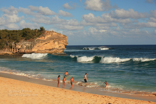 Shipwreck Beach on the Island of Kauai